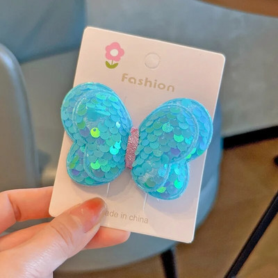 1 gab. Jauns jauks vizulis tauriņš meitenēm bērniem zirgaste elastīgās matu lentes bērniem matu saites Princeses matu aksesuāri mazuļu galvassegas