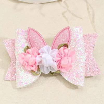 Sweet Mermaid Bows Matu sprādzes meitenēm Mirdzoši Bowknot Matu sprādzes Roku darbs Boutique Barrettes Galvassegas Matu Aksesuāri