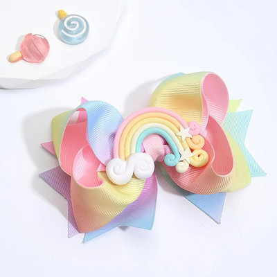 Sweet Mermaid Bows Matu sprādzes meitenēm Mirdzoši Bowknot Matu sprādzes Roku darbs Boutique Barrettes Galvassegas Matu Aksesuāri