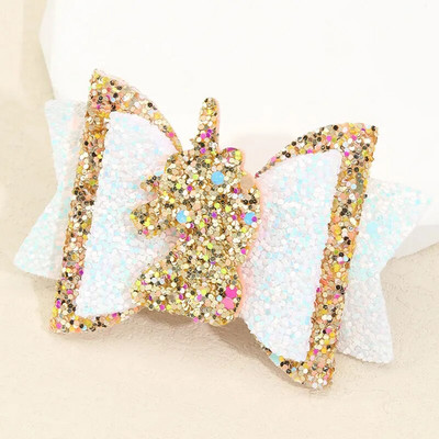 Sweet Mermaid Bows Matu sprādzes meitenēm Mirdzoši Bowknot Matu sprādzes Roku darbs Boutique Barrettes Galvassegas Matu Aksesuāri