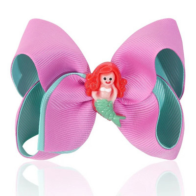 Sweet Mermaid Bows Matu sprādzes meitenēm Mirdzoši Bowknot Matu sprādzes Roku darbs Boutique Barrettes Galvassegas Matu Aksesuāri