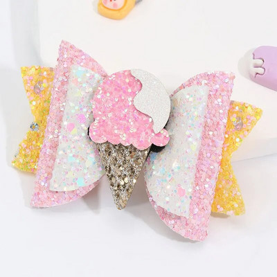 Sweet Mermaid Bows Matu sprādzes meitenēm Mirdzoši Bowknot Matu sprādzes Roku darbs Boutique Barrettes Galvassegas Matu Aksesuāri