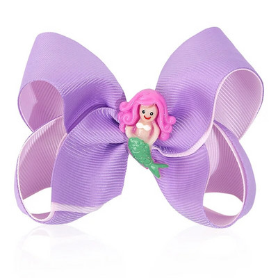 Sweet Mermaid Bows Matu sprādzes meitenēm Mirdzoši Bowknot Matu sprādzes Roku darbs Boutique Barrettes Galvassegas Matu Aksesuāri
