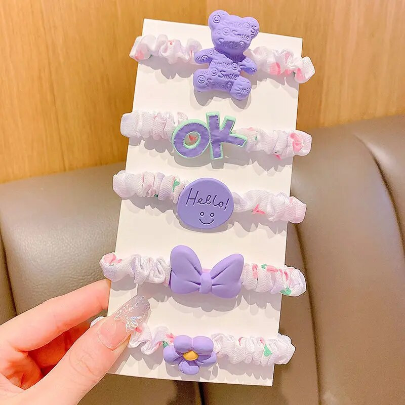 Ukosnice iz crtića Dječja djevojka Modne trake za glavu Dodaci za kosu Kopce za kosu za dijete Ukrasi za glavu Slatko srce s mašnom