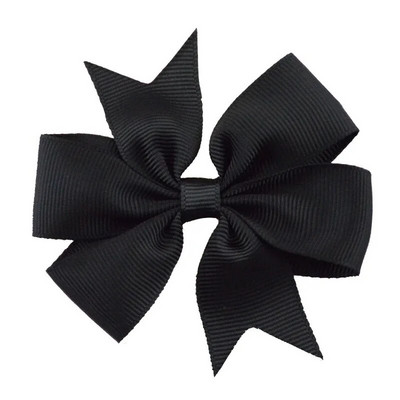 8x8cm 1PC Agrafe fundite cu panglică din grosgrain de culoare uni Agrafe de păr pentru fete Papioni de păr Boutique Agrafe de păr Accesorii de păr pentru copii