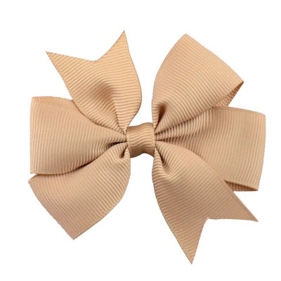 8x8cm 1PC Agrafe fundite cu panglică din grosgrain de culoare uni Agrafe de păr pentru fete Papioni de păr Boutique Agrafe de păr Accesorii de păr pentru copii
