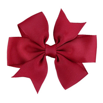 8x8cm 1PC Agrafe fundite cu panglică din grosgrain de culoare uni Agrafe de păr pentru fete Papioni de păr Boutique Agrafe de păr Accesorii de păr pentru copii