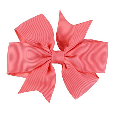 8x8cm 1PC Agrafe fundite cu panglică din grosgrain de culoare uni Agrafe de păr pentru fete Papioni de păr Boutique Agrafe de păr Accesorii de păr pentru copii
