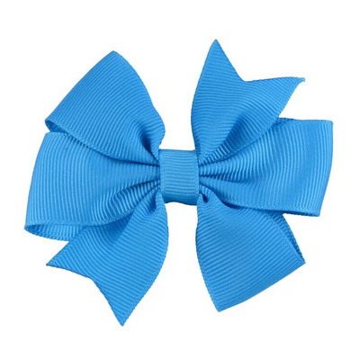 8x8cm 1PC Agrafe fundite cu panglică din grosgrain de culoare uni Agrafe de păr pentru fete Papioni de păr Boutique Agrafe de păr Accesorii de păr pentru copii