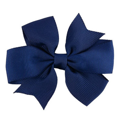 8x8cm 1PC Agrafe fundite cu panglică din grosgrain de culoare uni Agrafe de păr pentru fete Papioni de păr Boutique Agrafe de păr Accesorii de păr pentru copii