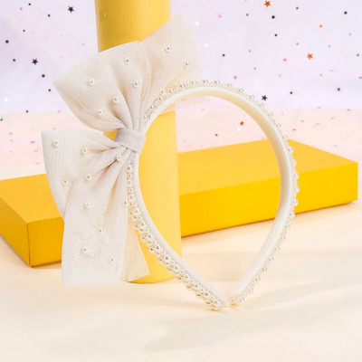 Mados perlamutrinės plaukų juostelės mergaičių nėrinių lankeliai galvos juostos Naujos prabangios plaukų juostelės galvos apdangalai vaikams gimtadienio dovanos plaukų aksesuarai