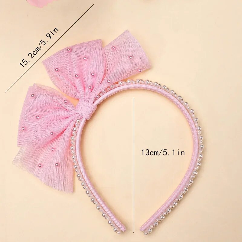 Mados perlamutrinės plaukų juostelės mergaičių nėrinių lankeliai galvos juostos Naujos prabangios plaukų juostelės galvos apdangalai vaikams gimtadienio dovanos plaukų aksesuarai