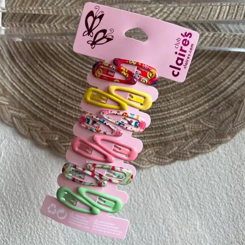 2023. aasta uus multikas armas trükitud juuksenõeliste komplekt naistele tüdrukutele, lastele juukseklambrid, juukseklambrid, nööpnõelad, tarvikud, juukseklambrid, peakate