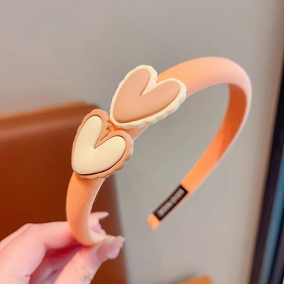 Meiteņu mazuļi jaukas konfektes Krāsainas multfilmas Sirds Ornaments Galvassaites Bērniem Jauki Neslīdoši Matu Stīpas Bērni Saldi Matu Aksesuāri