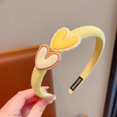 Meiteņu mazuļi jaukas konfektes Krāsainas multfilmas Sirds Ornaments Galvassaites Bērniem Jauki Neslīdoši Matu Stīpas Bērni Saldi Matu Aksesuāri