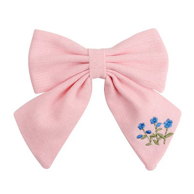Agrafe de păr brodate pentru fete dulci, floare de margaretă, agrafe de păr, fundite de păr, ornamente, accesorii pentru păr pentru copii