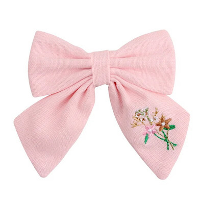 Agrafe de păr brodate pentru fete dulci, floare de margaretă, agrafe de păr, fundite de păr, ornamente, accesorii pentru păr pentru copii