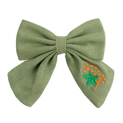 Agrafe de păr brodate pentru fete dulci, floare de margaretă, agrafe de păr, fundite de păr, ornamente, accesorii pentru păr pentru copii