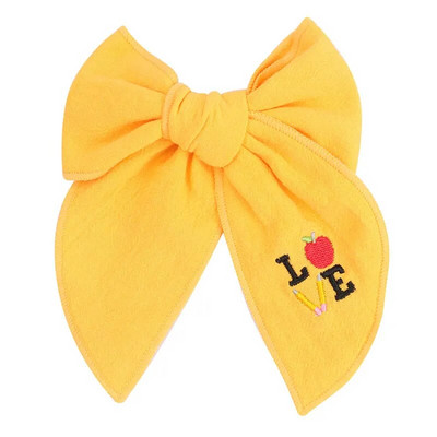 Agrafe de păr brodate pentru fete dulci, floare de margaretă, agrafe de păr, fundite de păr, ornamente, accesorii pentru păr pentru copii