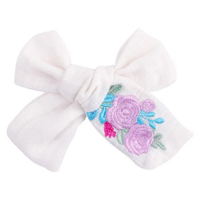 Agrafe de păr brodate pentru fete dulci, floare de margaretă, agrafe de păr, fundite de păr, ornamente, accesorii pentru păr pentru copii