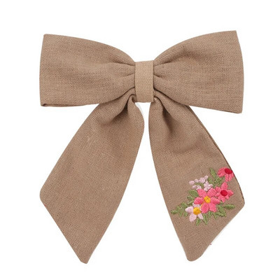 Agrafe de păr brodate pentru fete dulci, floare de margaretă, agrafe de păr, fundite de păr, ornamente, accesorii pentru păr pentru copii