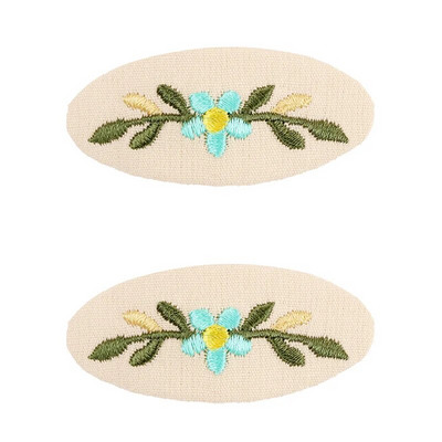 Agrafe de păr brodate pentru fete dulci, floare de margaretă, agrafe de păr, fundite de păr, ornamente, accesorii pentru păr pentru copii
