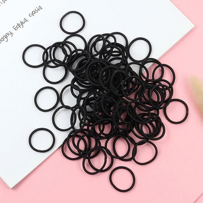 100 bucăți/set inel de păr fetiță pentru copii coadă de cal banda elastică de cauciuc banda de păr accesorii pentru păr fetiță bentiță pentru șlefuit