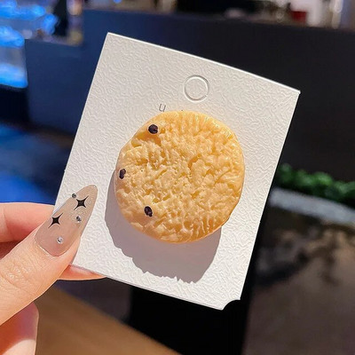 Jauns mājās gatavots cepums bērniem Matu klipšu simulācijas pārtika Oreo mati Aksesuāri meitenēm jautra, smieklīga galvassega matadata dāvana