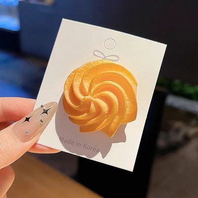 Jauns mājās gatavots cepums bērniem Matu klipšu simulācijas pārtika Oreo mati Aksesuāri meitenēm jautra, smieklīga galvassega matadata dāvana