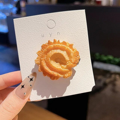 Jauns mājās gatavots cepums bērniem Matu klipšu simulācijas pārtika Oreo mati Aksesuāri meitenēm jautra, smieklīga galvassega matadata dāvana