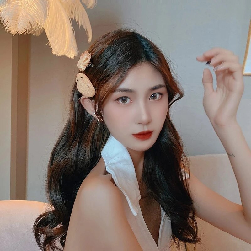 Jauns mājās gatavots cepums bērniem Matu klipšu simulācijas pārtika Oreo mati Aksesuāri meitenēm jautra, smieklīga galvassega matadata dāvana