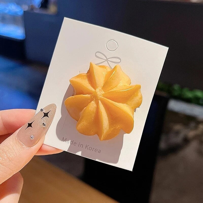 Jauns mājās gatavots cepums bērniem Matu klipšu simulācijas pārtika Oreo mati Aksesuāri meitenēm jautra, smieklīga galvassega matadata dāvana