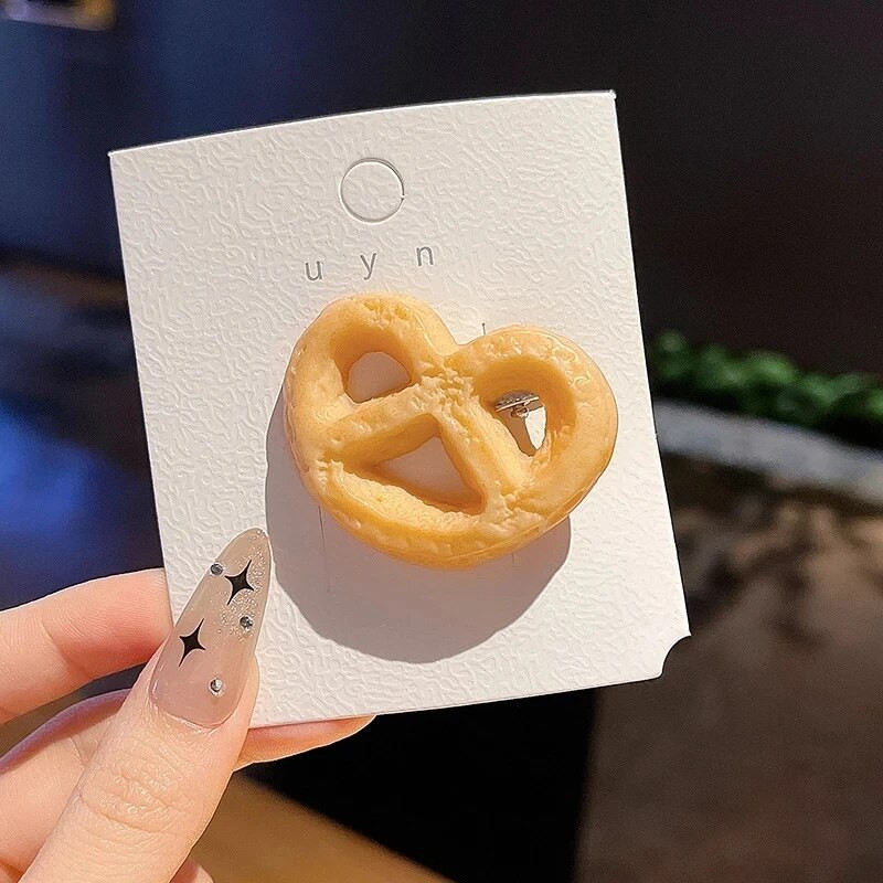 Jauns mājās gatavots cepums bērniem Matu klipšu simulācijas pārtika Oreo mati Aksesuāri meitenēm jautra, smieklīga galvassega matadata dāvana