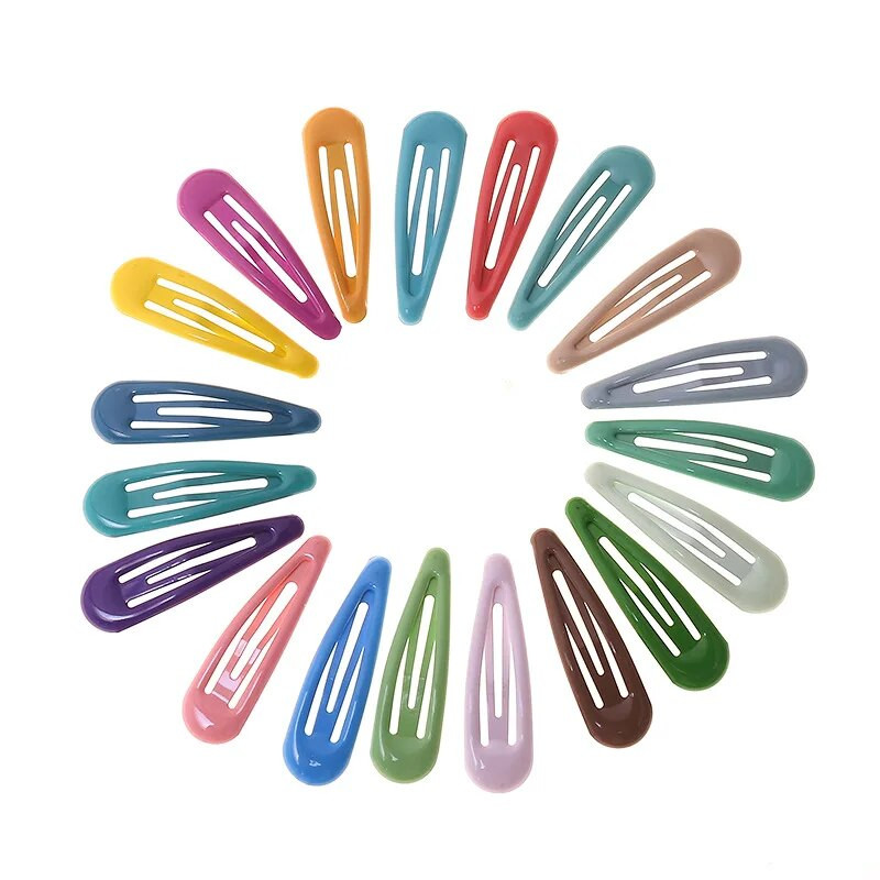 10GAB 5cm Sieviešu meitenes jaukas krāsainas ūdens lāses formas matu sprādzes Saldas matu sprādzes, sviras, modes matu aksesuāri