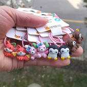 2GB Jauns Cute Bear Princess Multfilma Galvassegas Bērni Elastīgās Matu Lentes Bērni Saites Virves Meiteņu Aksesuāri Bērnu Galvassegas