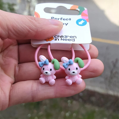 2GB Jauns Cute Bear Princess Multfilma Galvassegas Bērni Elastīgās Matu Lentes Bērni Saites Virves Meiteņu Aksesuāri Bērnu Galvassegas