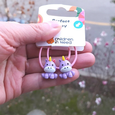 2GB Jauns Cute Bear Princess Multfilma Galvassegas Bērni Elastīgās Matu Lentes Bērni Saites Virves Meiteņu Aksesuāri Bērnu Galvassegas