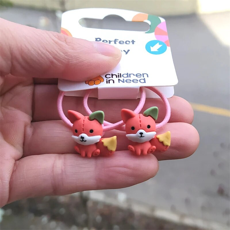 2GB Jauns Cute Bear Princess Multfilma Galvassegas Bērni Elastīgās Matu Lentes Bērni Saites Virves Meiteņu Aksesuāri Bērnu Galvassegas