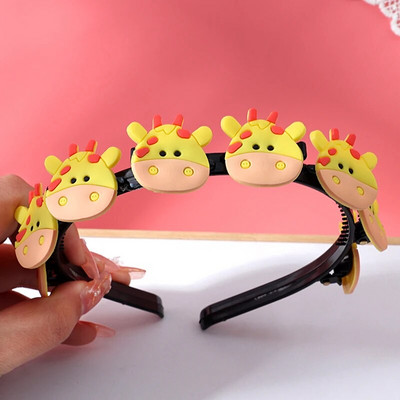 Νέα χαριτωμένα κινούμενα σχέδια, κορδέλες για τα μαλλιά, κοριτσάκια, καλύμματα κεφαλής, φιόγκοι, λουλούδια, κολύμβηση, παιδική μόδα, αξεσουάρ μαλλιών, δώρο