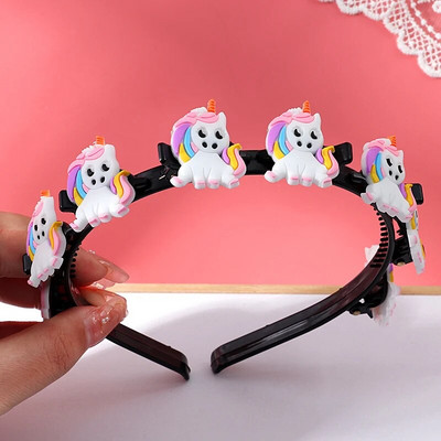 Νέα χαριτωμένα κινούμενα σχέδια, κορδέλες για τα μαλλιά, κοριτσάκια, καλύμματα κεφαλής, φιόγκοι, λουλούδια, κολύμβηση, παιδική μόδα, αξεσουάρ μαλλιών, δώρο