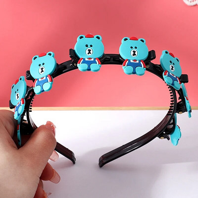 Νέα χαριτωμένα κινούμενα σχέδια, κορδέλες για τα μαλλιά, κοριτσάκια, καλύμματα κεφαλής, φιόγκοι, λουλούδια, κολύμβηση, παιδική μόδα, αξεσουάρ μαλλιών, δώρο