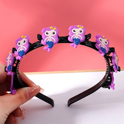 Νέα χαριτωμένα κινούμενα σχέδια, κορδέλες για τα μαλλιά, κοριτσάκια, καλύμματα κεφαλής, φιόγκοι, λουλούδια, κολύμβηση, παιδική μόδα, αξεσουάρ μαλλιών, δώρο