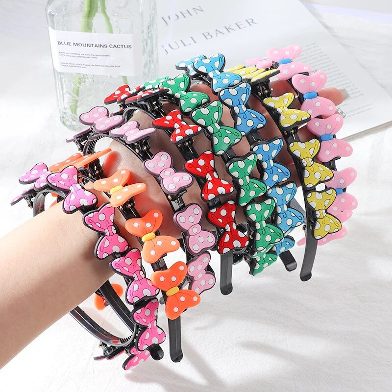 Νέα χαριτωμένα κινούμενα σχέδια, κορδέλες για τα μαλλιά, κοριτσάκια, καλύμματα κεφαλής, φιόγκοι, λουλούδια, κολύμβηση, παιδική μόδα, αξεσουάρ μαλλιών, δώρο