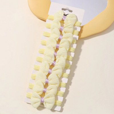 10gb Cute Girls Neilona Ziedu Matu Kaklasaites Candy Elastīgās Bow Matu Lentes Pigtales Matu Virve Gumijas Matu Gumijas Scrunchies Aksesuāri