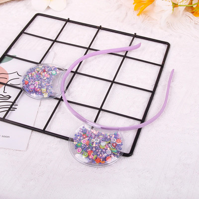 Candygirl Caurspīdīgas Kaķu Ausis Galvas saite Quicksand bantes Matu Stīpa Jauki Krāsaini Sequins Matu Lentes Meiteņu Princešu Matu Aksesuāri