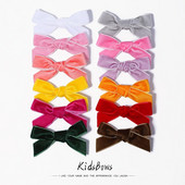 2Pcs/Set 3'' pune baršunaste mašne za kosu za djevojčice Koje za kosu Baby Boutique Ukosnice Ručno izrađene ukosnice Pokrivala za glavu Dječji dodaci za kosu