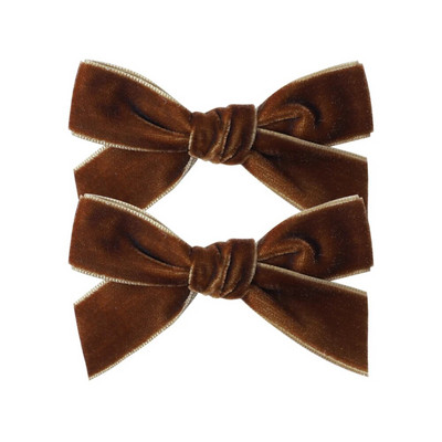 2Pcs/Set 3'' pune baršunaste mašne za kosu za djevojčice Koje za kosu Baby Boutique Ukosnice Ručno izrađene ukosnice Pokrivala za glavu Dječji dodaci za kosu