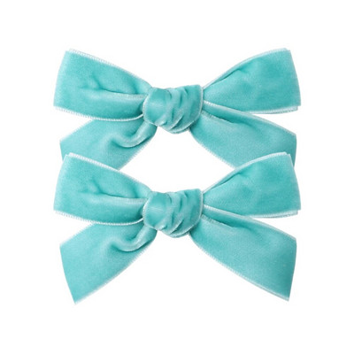 2Pcs/Set 3'' pune baršunaste mašne za kosu za djevojčice Koje za kosu Baby Boutique Ukosnice Ručno izrađene ukosnice Pokrivala za glavu Dječji dodaci za kosu