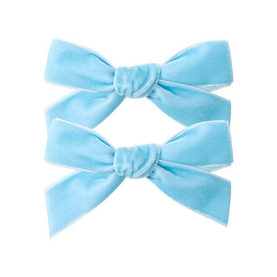 2Pcs/Set 3'' pune baršunaste mašne za kosu za djevojčice Koje za kosu Baby Boutique Ukosnice Ručno izrađene ukosnice Pokrivala za glavu Dječji dodaci za kosu