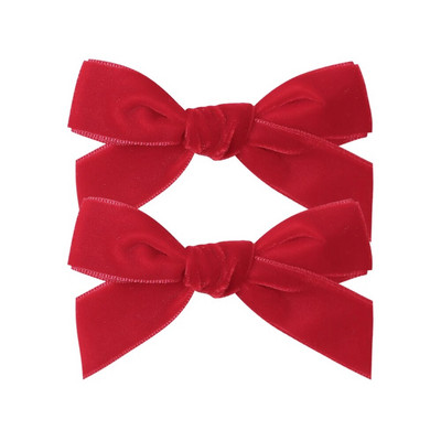 2Pcs/Set 3'' pune baršunaste mašne za kosu za djevojčice Koje za kosu Baby Boutique Ukosnice Ručno izrađene ukosnice Pokrivala za glavu Dječji dodaci za kosu